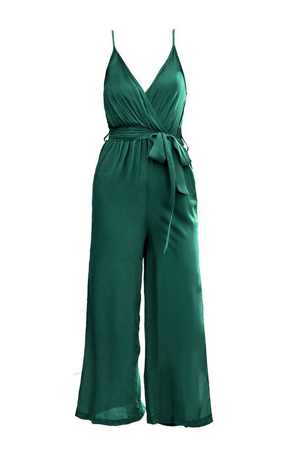 black coral Mahina Jumpsuit Green