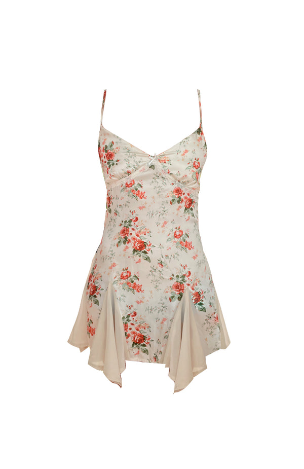 black coral Margot Mini Floral Dress