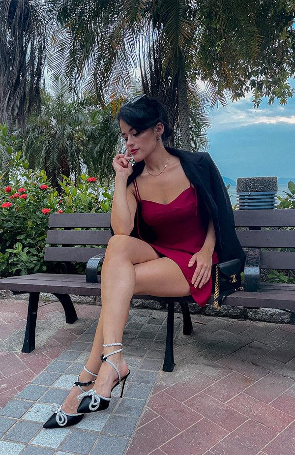 Black Coral Mirabel Red Mini Dress