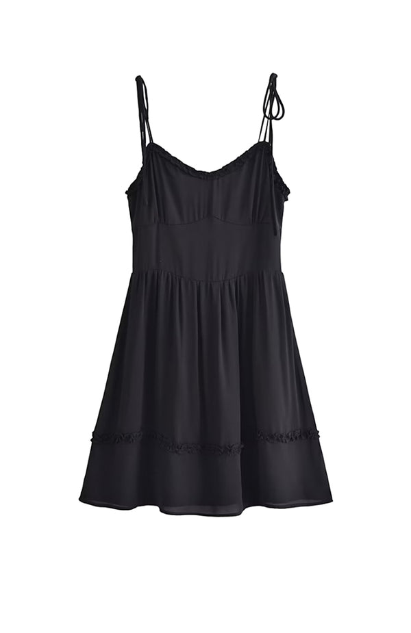 black coral Spill The Tea Mini Dress