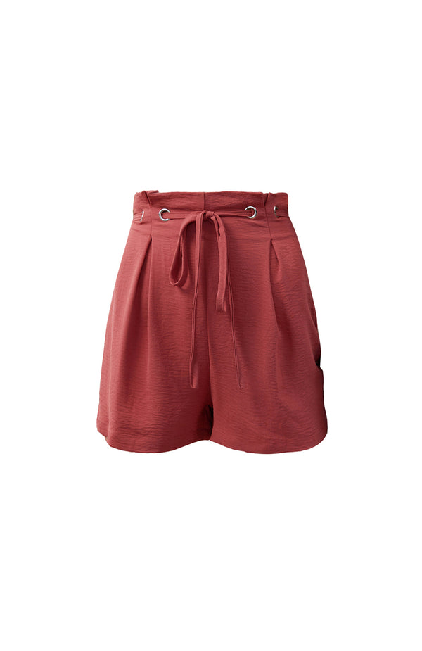 black coral Theresa Tie-up Shorts Blush
