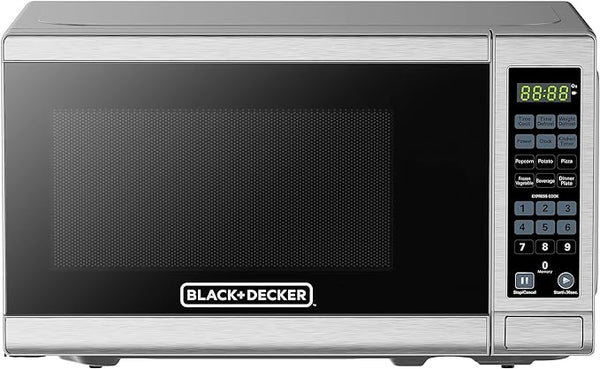 Black Decker 0.7 Cu. Ft. Digital Microwave Stainless Steel
