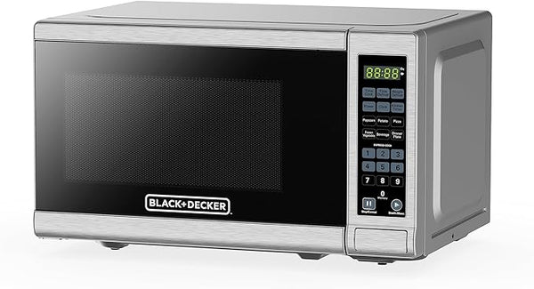 black decker 0.7 Cu. Ft. Digital Microwave Stainless Steel