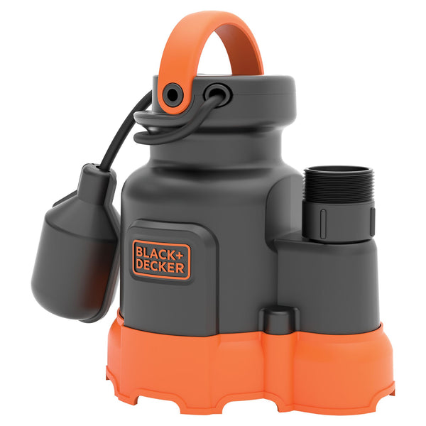 black decker 1/4 HP Sump Pump-Fiberglass Reinforced Thermoplastic-Submersibe-Automatic-Tethered Swtich
