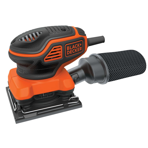 Black Decker 1/4 Sheet Orbital Sander With Paddle Switch Actuation 2.0 Amp