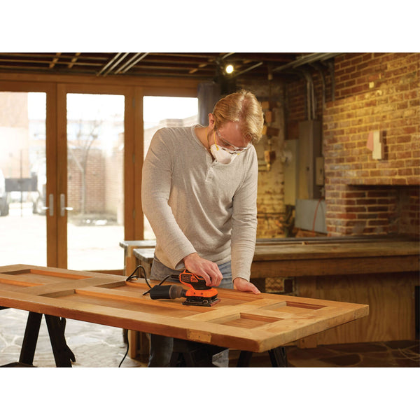 black decker 1/4 Sheet Orbital Sander with Paddle Switch Actuation 2.0 Amp