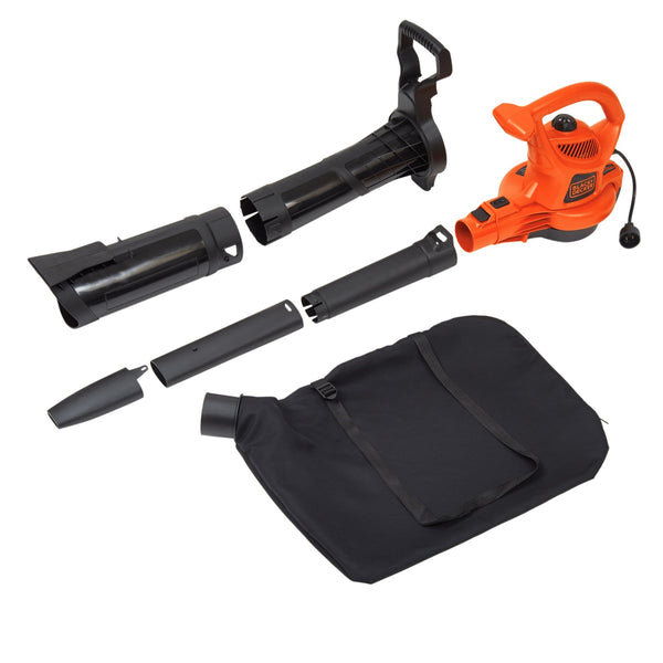 Black Decker 12 Amp 3in1 Electric Blower + Vacuum + Mulcher