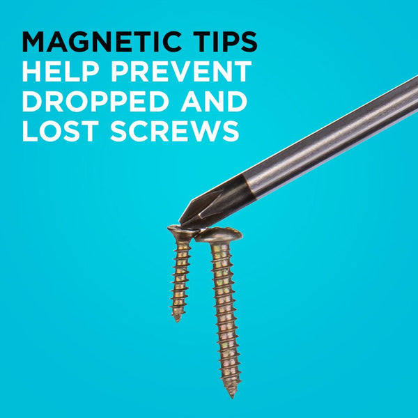 Black Decker 17 Pc. Screwdriver Set Magnetic Color-Coded Handles