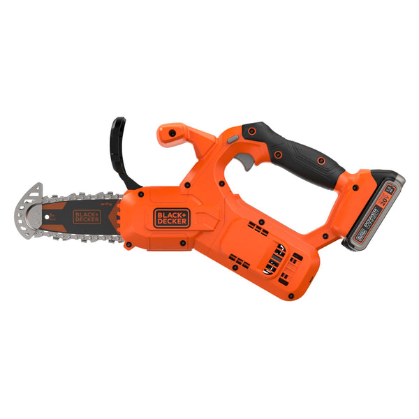 Black Decker 20V MAX* 6 In. Cordless Pruning Chainsaw Kit