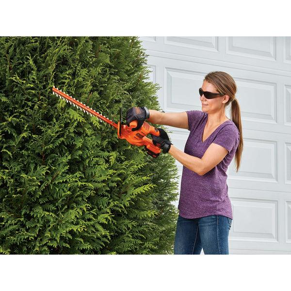 black decker 20V MAX* Cordless Hedge Trimmer Battery & Charger Included