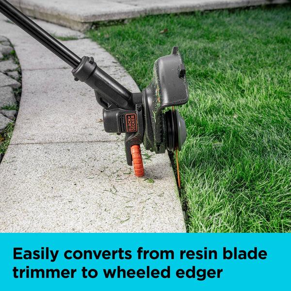 Black Decker 20V MAX* Cordless Resin Blade And String Trimmer Kit With Battery And Charger Included