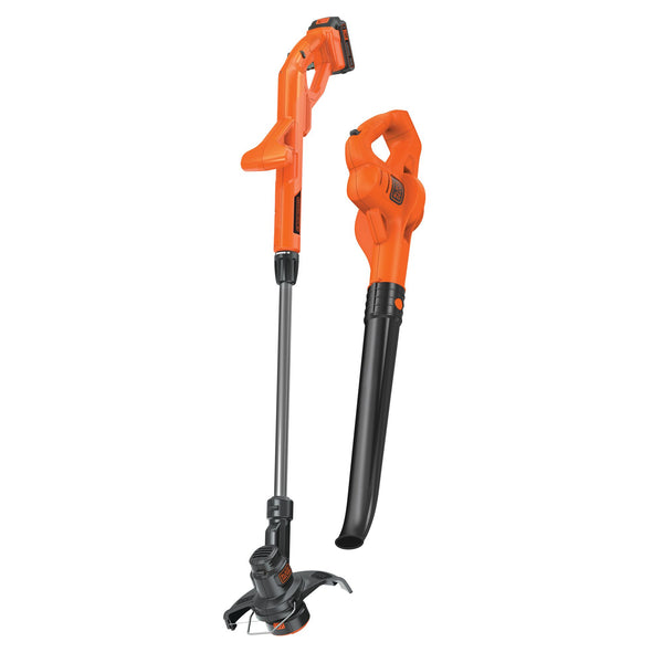 Black Decker 20V MAX* Lithium 10 In. String Trimmer/Edger + Hard Surface Sweeper Combo Kit