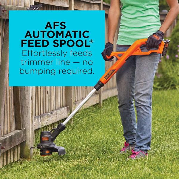 Black Decker 20V MAX* Lithium 10 In. String Trimmer/Edger + Hard Surface Sweeper Combo Kit