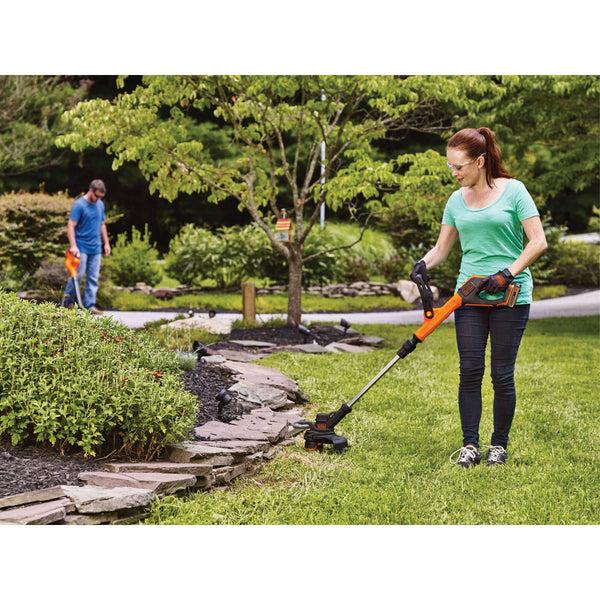 black decker 20V MAX* Lithium 12 in. 2-Speed String Trimmer/Edger