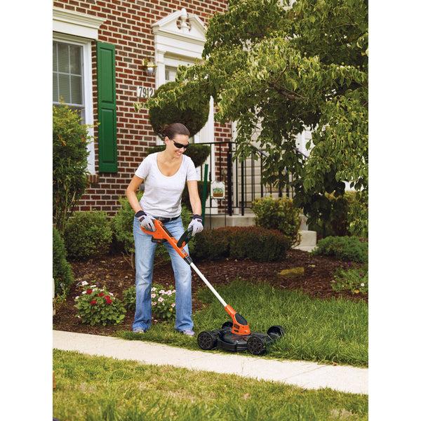 black decker 20V MAX* Lithium 12 inch 3-in-1 Compact Mower