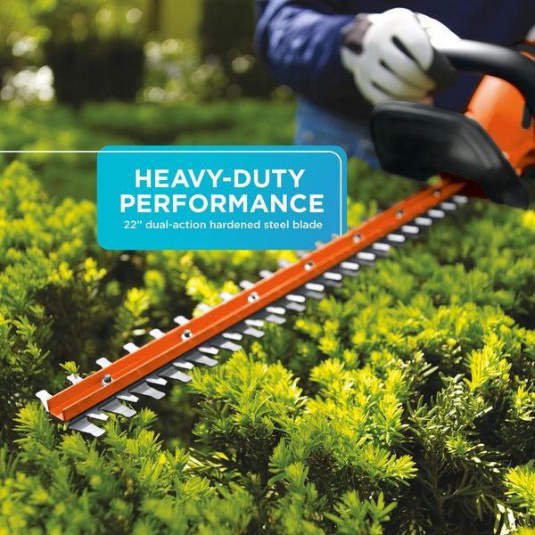 Black Decker 20V MAX* Lithium 22 Inch Hedge Trimmer - Battery And Charger Not Included