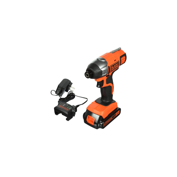 Black Decker 20V MAX* POWERCONNECT™ 1/4 In. Cordless Impact Driver Kit