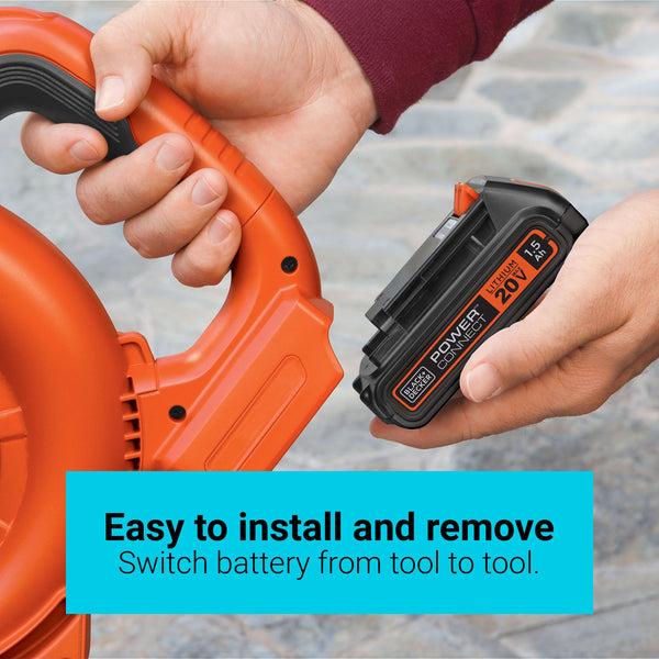 Black Decker 20V MAX* POWERCONNECT™ 1.5 Ah Battery