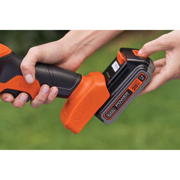 black decker 20V MAX* POWERCONNECT™ 3/8 in. Cordless Shear Shrubber Kit