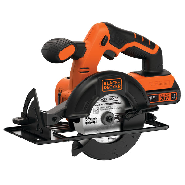 Black Decker 20V MAX* POWERCONNECT™ 5-1/2 In. Cordless Circular Saw