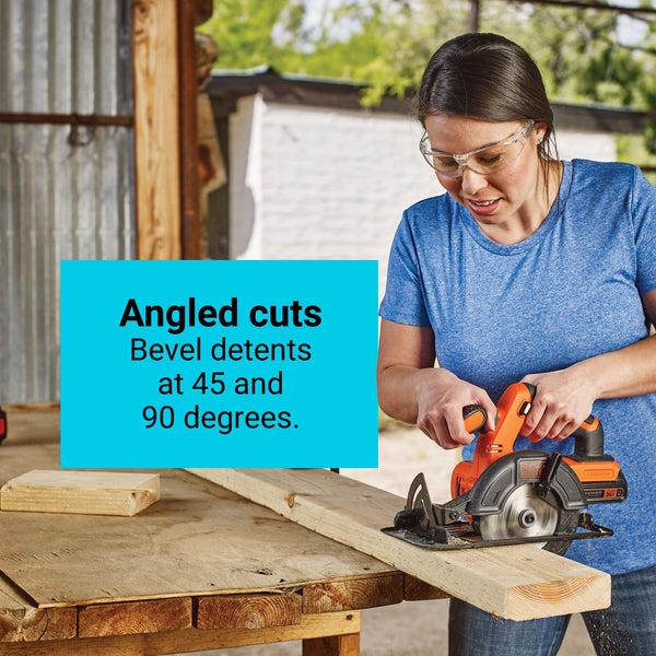 Black Decker 20V MAX* POWERCONNECT™ 5-1/2 In. Cordless Circular Saw Tool Only