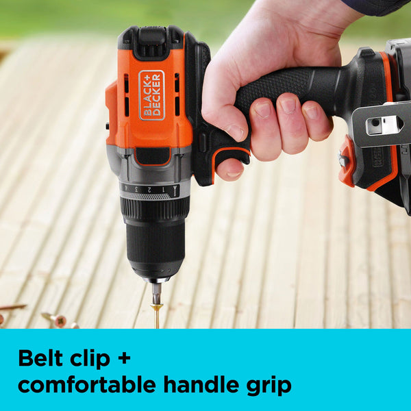 Black Decker 20V MAX* POWERCONNECT™ Cordless Drill Driver Battery + Charger Included