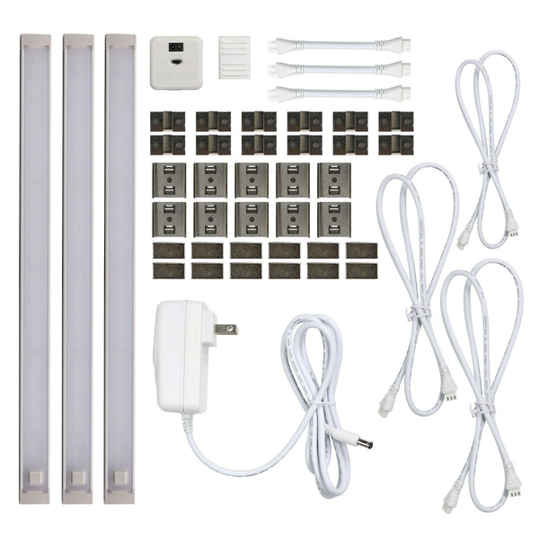Black Decker 3-Bar Led Under Cabinet Lighting Kit Natural Daylight 12"