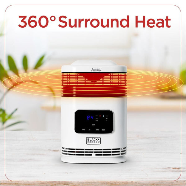 Black Decker 360˚ Surround Heater With Digital Display