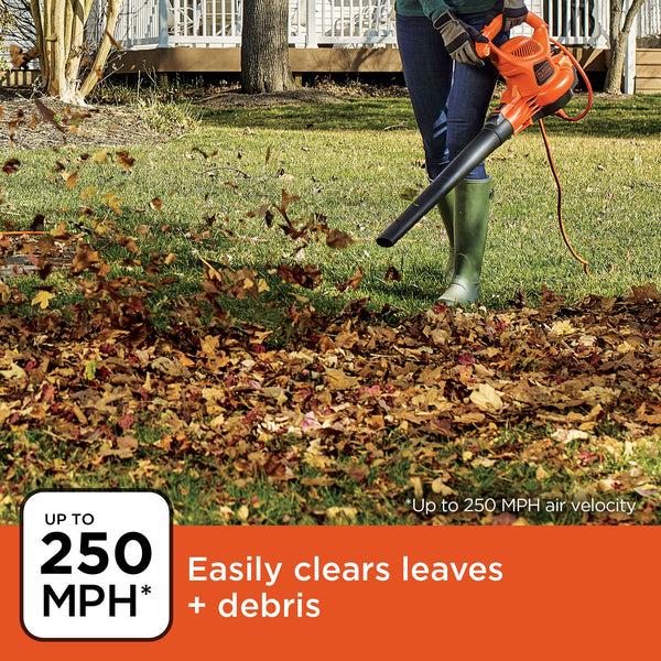 Black Decker 3in1 VACPACK 12 Amp Leaf Blower Vacuum And Mulcher