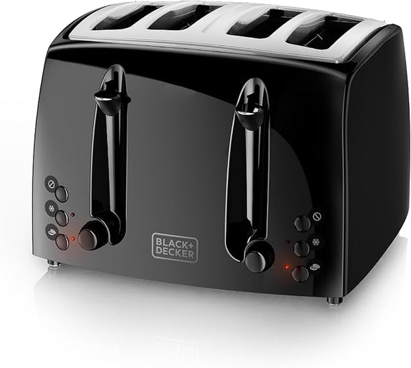 black decker 4-Slice Toaster; Extra-Wide; Black; 10.91x11.54x7.71