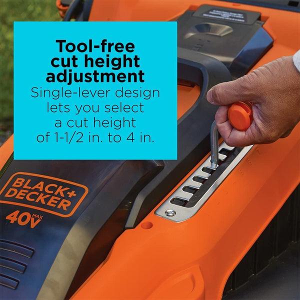 Black Decker 40V MAX* Cordless Lawn Mower With Battery And Charger Included