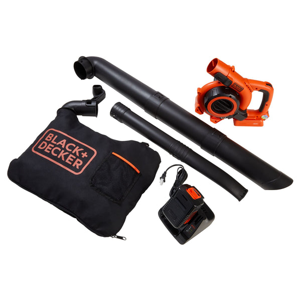 Black Decker 40V MAX* Leaf Blower/Leaf Vacuum Kit Cordless