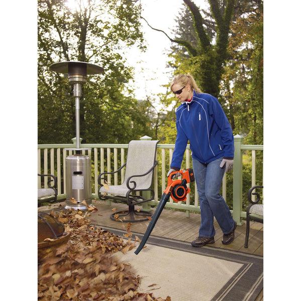 black decker 40V MAX* Leaf Blower/Leaf Vacuum Kit Cordless