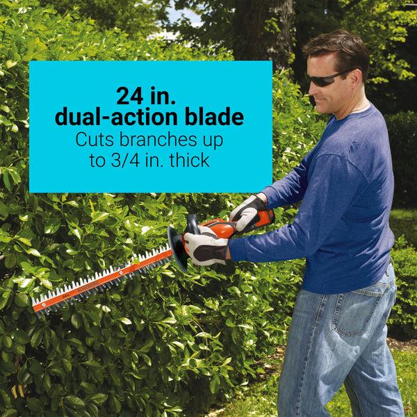 Black Decker 40V MAX* Lithium 24 Inch Hedge Trimmer - Battery And Charger Not Included