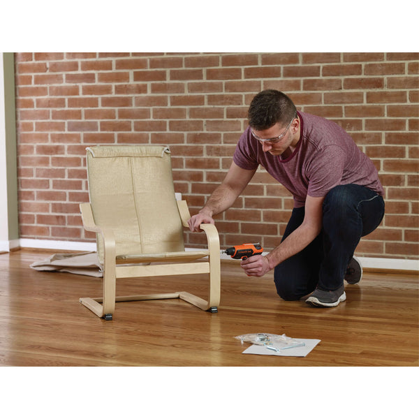 black decker 4V MAX* Cordless Screwdriver with Bit Storage