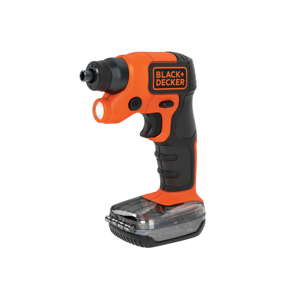 Black Decker 4V MAX* LightDriver Cordless Screwdriver With Storage Pak
