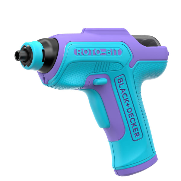Black Decker 4V MAX* Rotobit Screwdriver (Blue & Purple)
