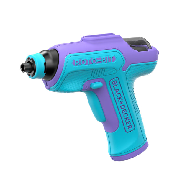 Black Decker 4V MAX* Rotobit Screwdriver (Blue & Purple)