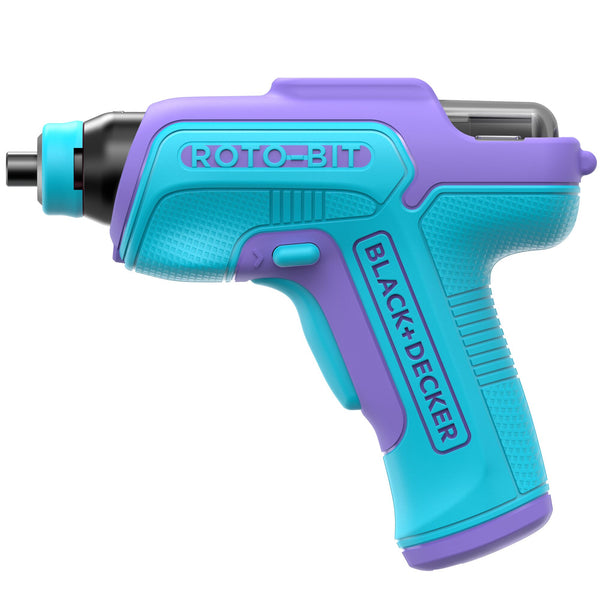 black decker 4V MAX* Rotobit Screwdriver (Blue & Purple)