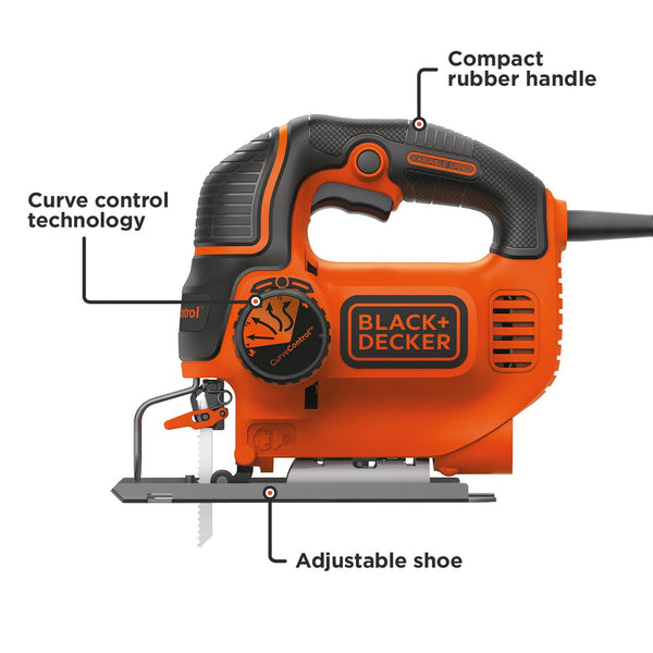 Black Decker 5 Amp Electric Jig Saw With CurveControl