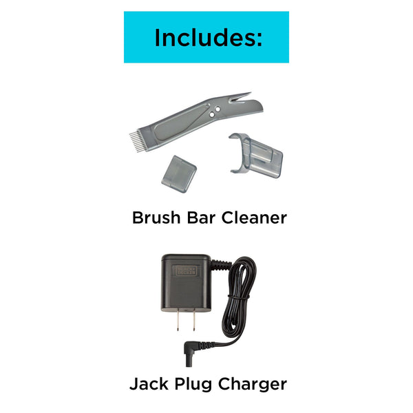 Black Decker 50 Minute Powered Floor Sweeper - Powder White