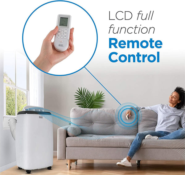 Black Decker 6 000 BTU SACC/CEC (10 000 BTU ASHRAE) Portable Air Conditioner With Remote Control