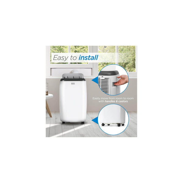 black decker 6 000 BTU SACC/CEC (10 000 BTU ASHRAE) Portable Air Conditioner with Remote Control