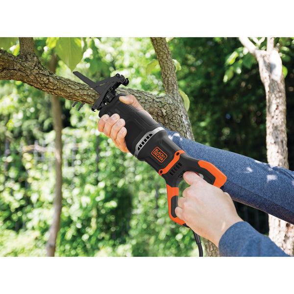black decker 7 Amp Electric Reciprocating Saw With Removable Branch Holder