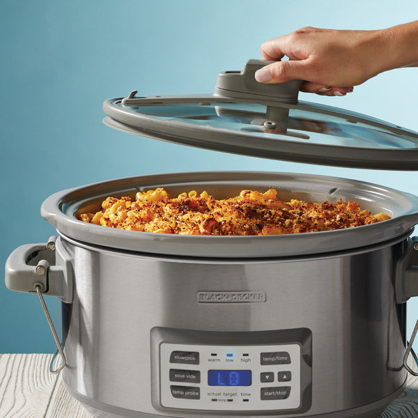 Black Decker 7-Quart Digital Slow Cooker With Temperature Probe + Precision Sous-Vide