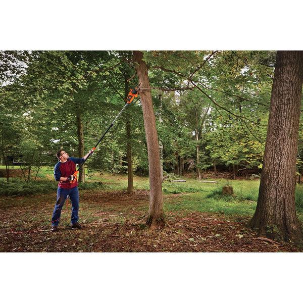 black decker 8 Amp 10 in. 2-In-1 Electric Pole Chainsaw