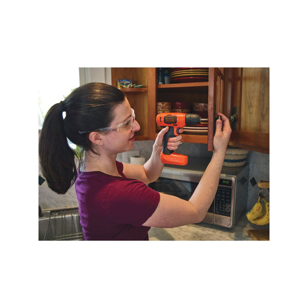 black decker 8V MAX* Cordless Drill + 43 Pc. Home Decor Project Kit