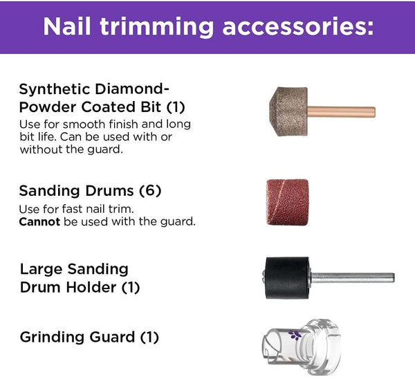 Black Decker 8V MAX* Cordless Rechargeable Pet Nail Trimmer And Rotary Tool Gray