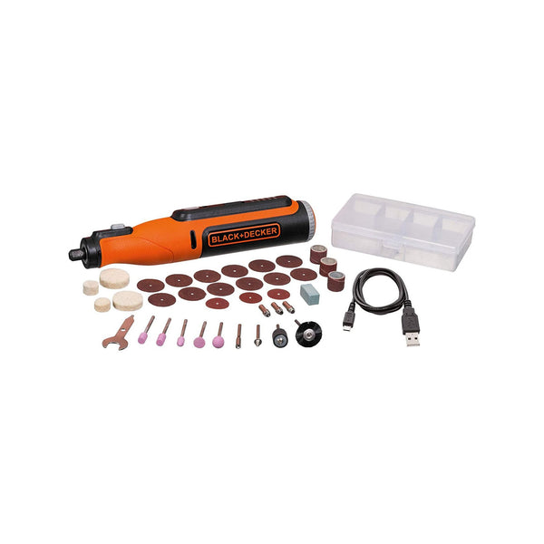 Black Decker 8V MAX* Rotary Tool With Accessory Kit Versatile Cordless 35-Piece