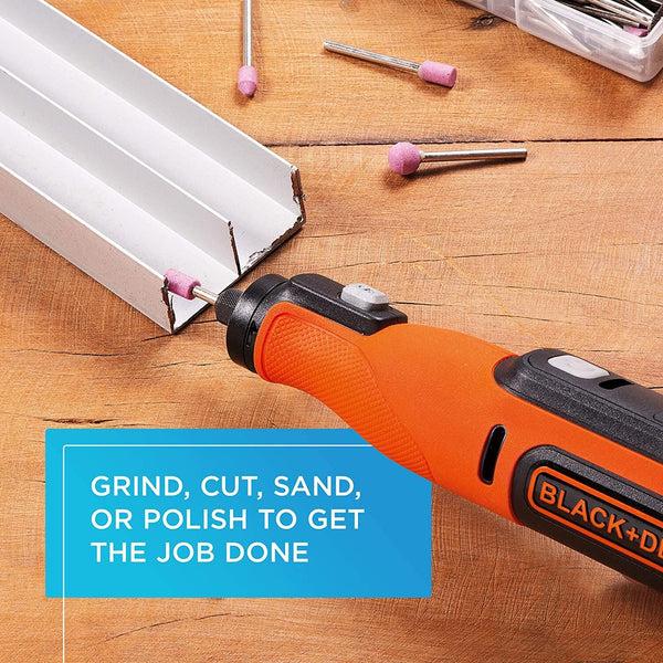 Black Decker 8V MAX* Rotary Tool With Accessory Kit Versatile Cordless 35-Piece